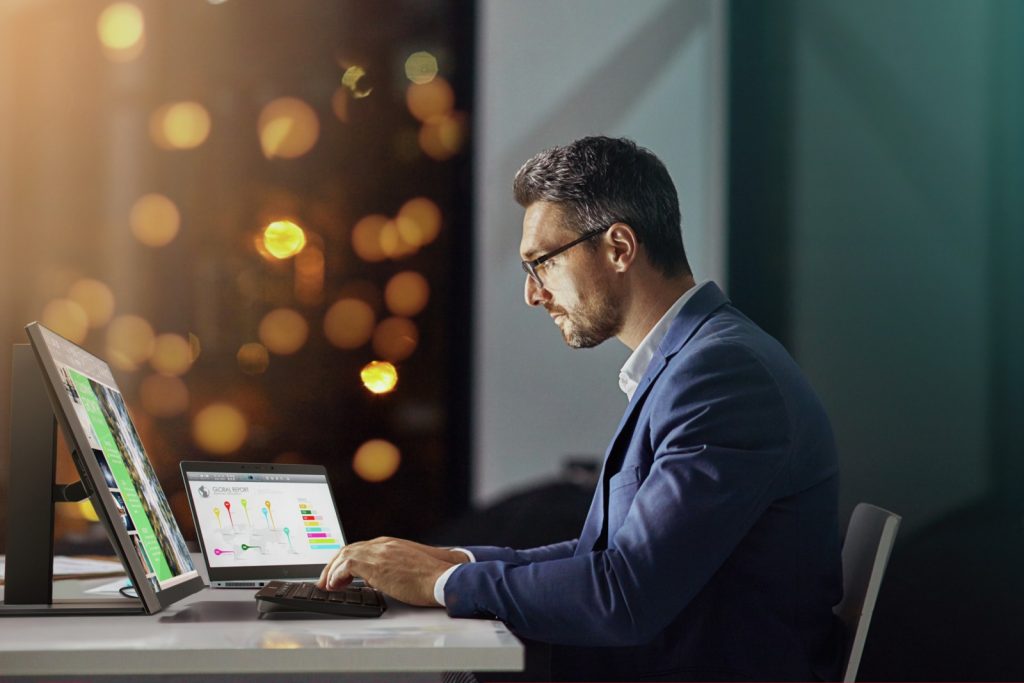 Man at computer