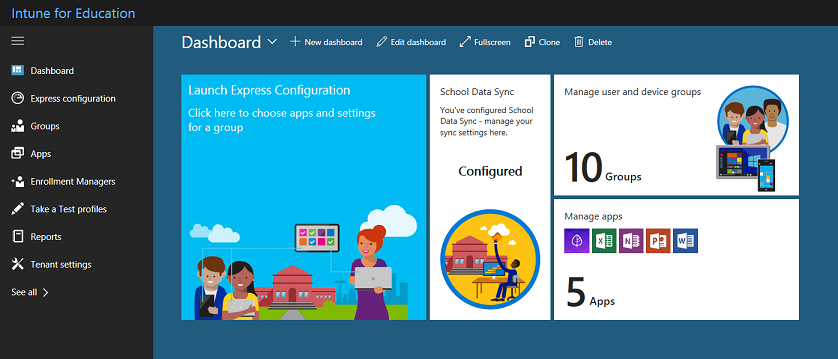 Intune for Education Dashboard